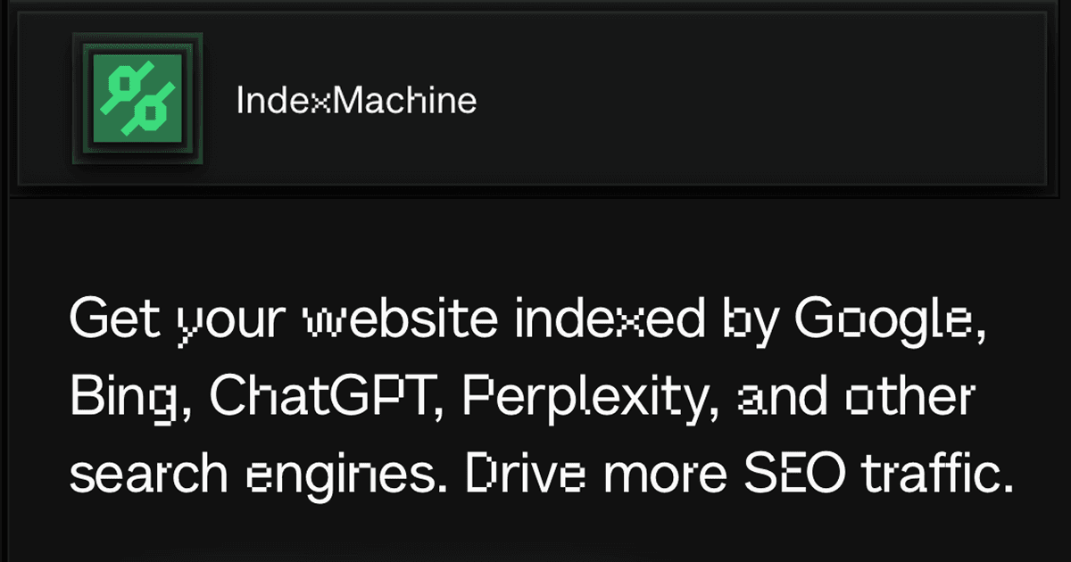 IndexMachine — sponsor