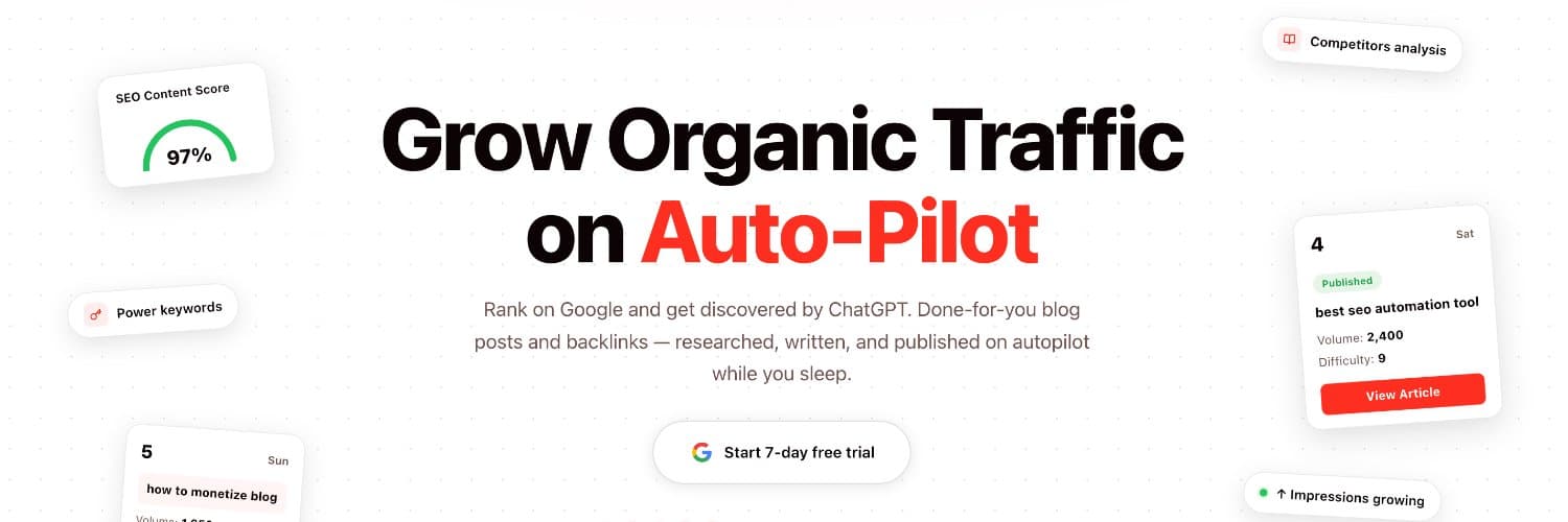 Bold Pilot - Grow Organic Traffic