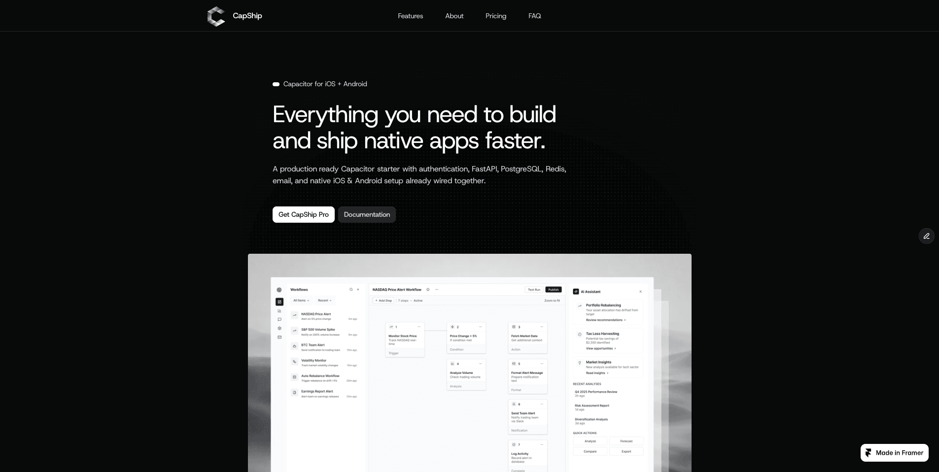 CapShip - Capacitor apps, ready to ship