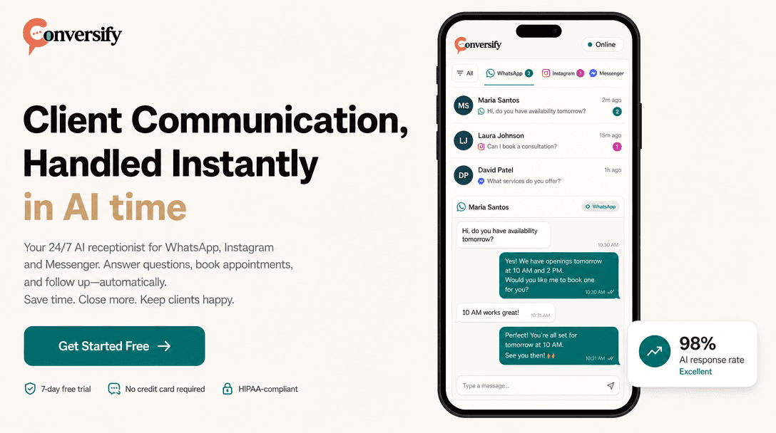 Conversify - AI front desk that sells