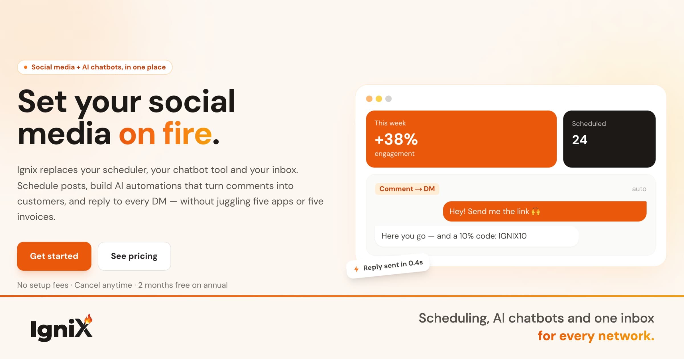 Ignix - Set your social media on fire.