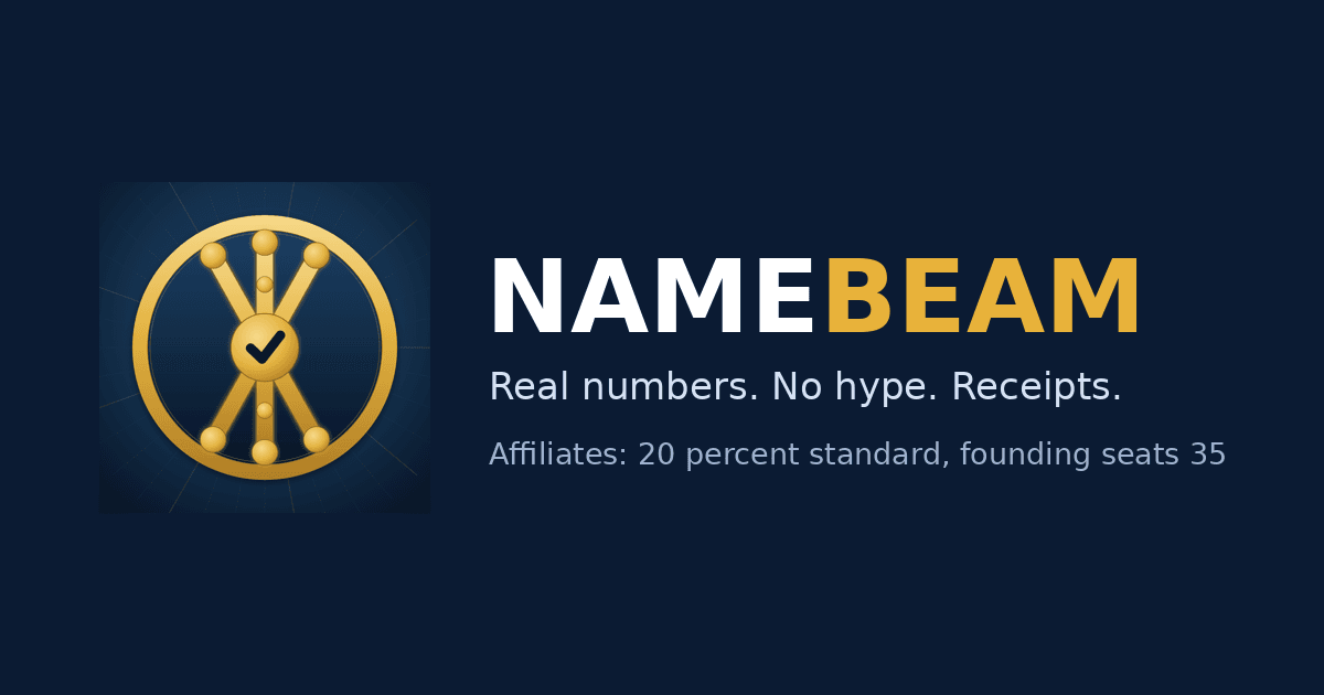 Namebeam - AI visibility receipts