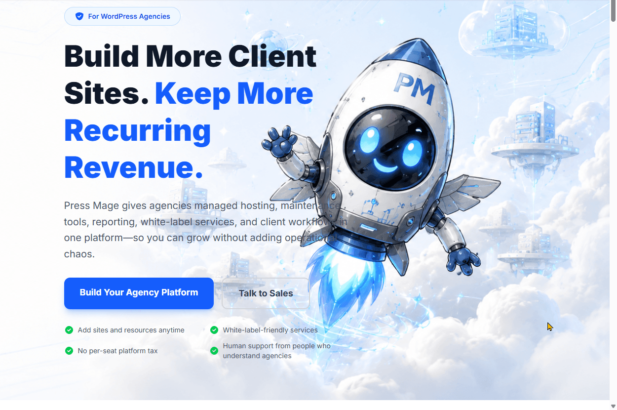 Press Mage Agency Platform - Hosting & SaaS Productivity