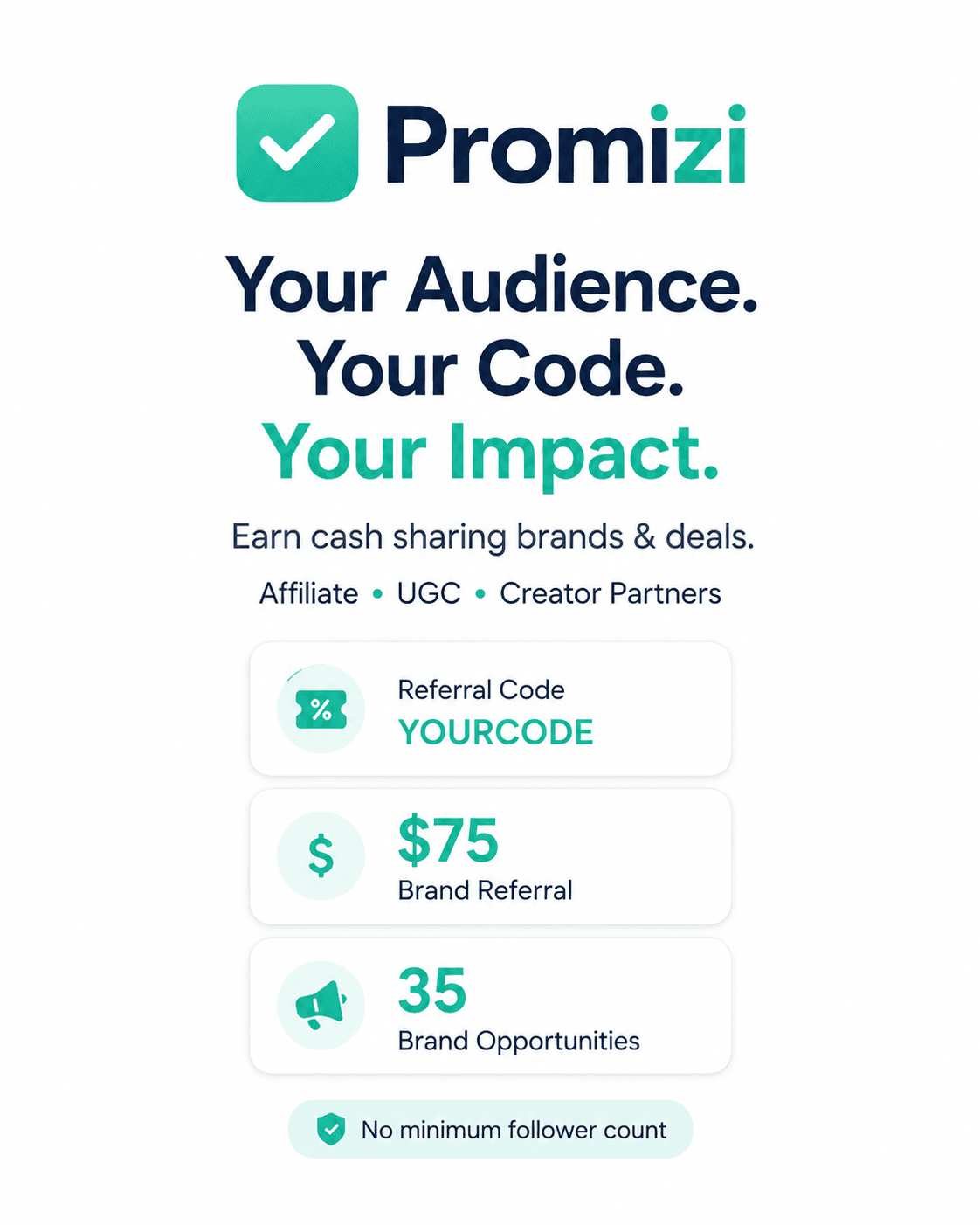 Promizi - Turn Sharing Into Cash