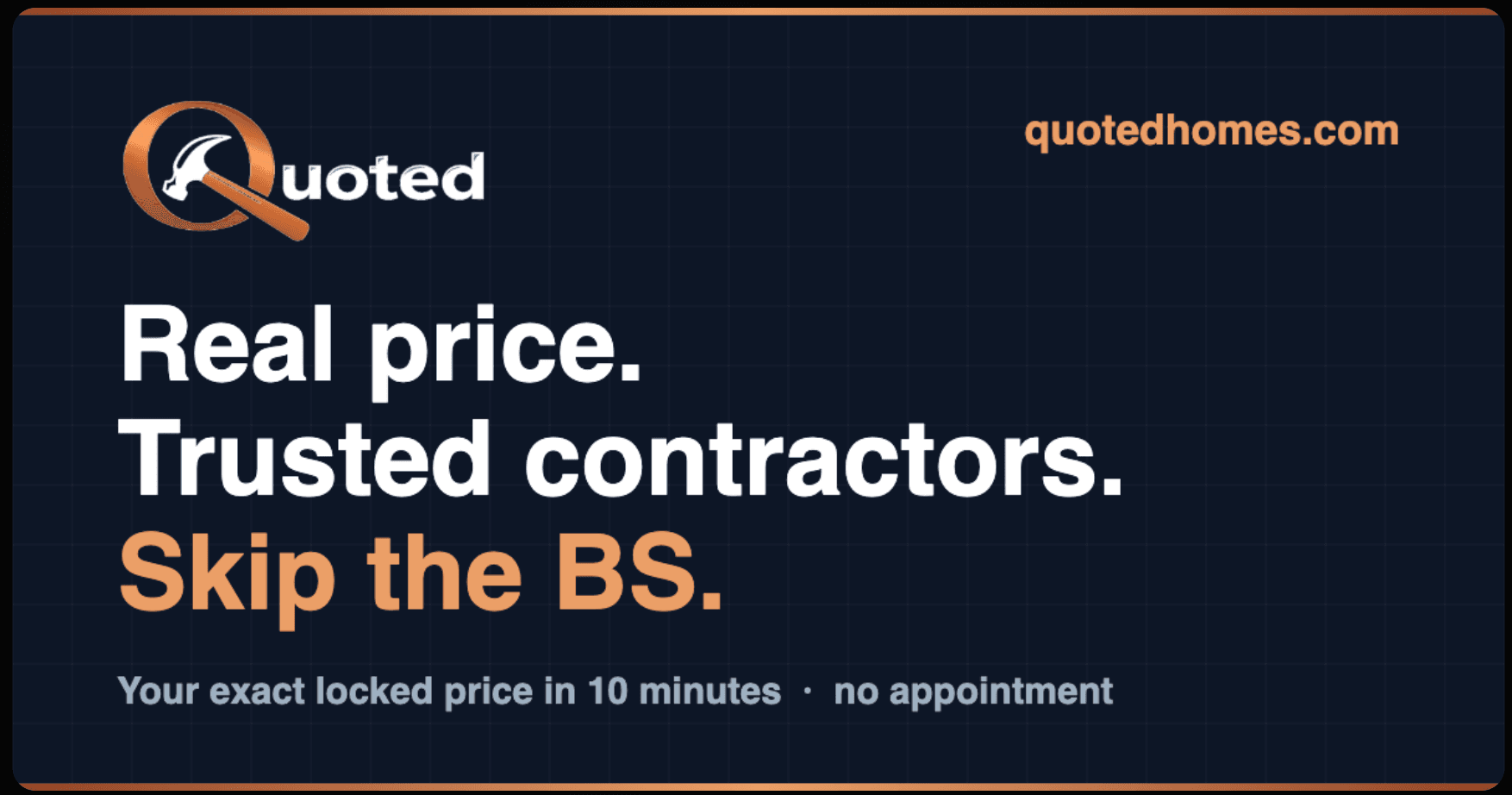 Quoted - Home projects, real prices