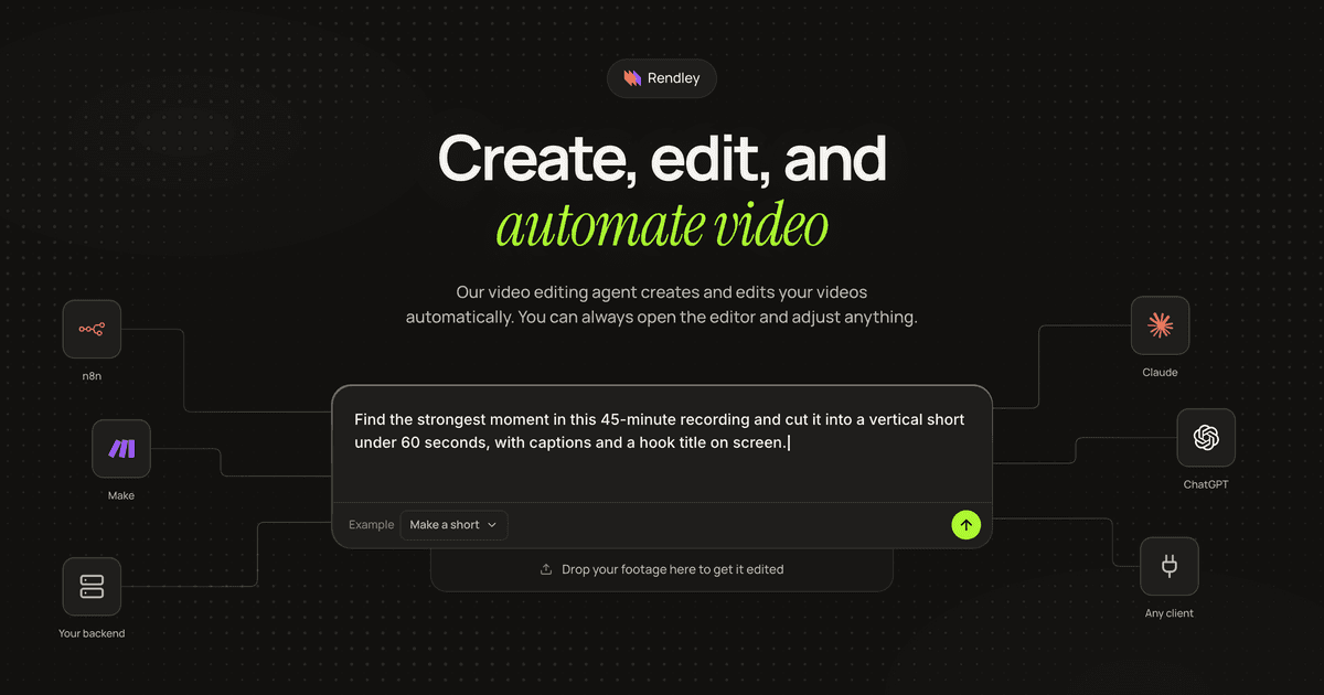 Rendley - Video automation platform