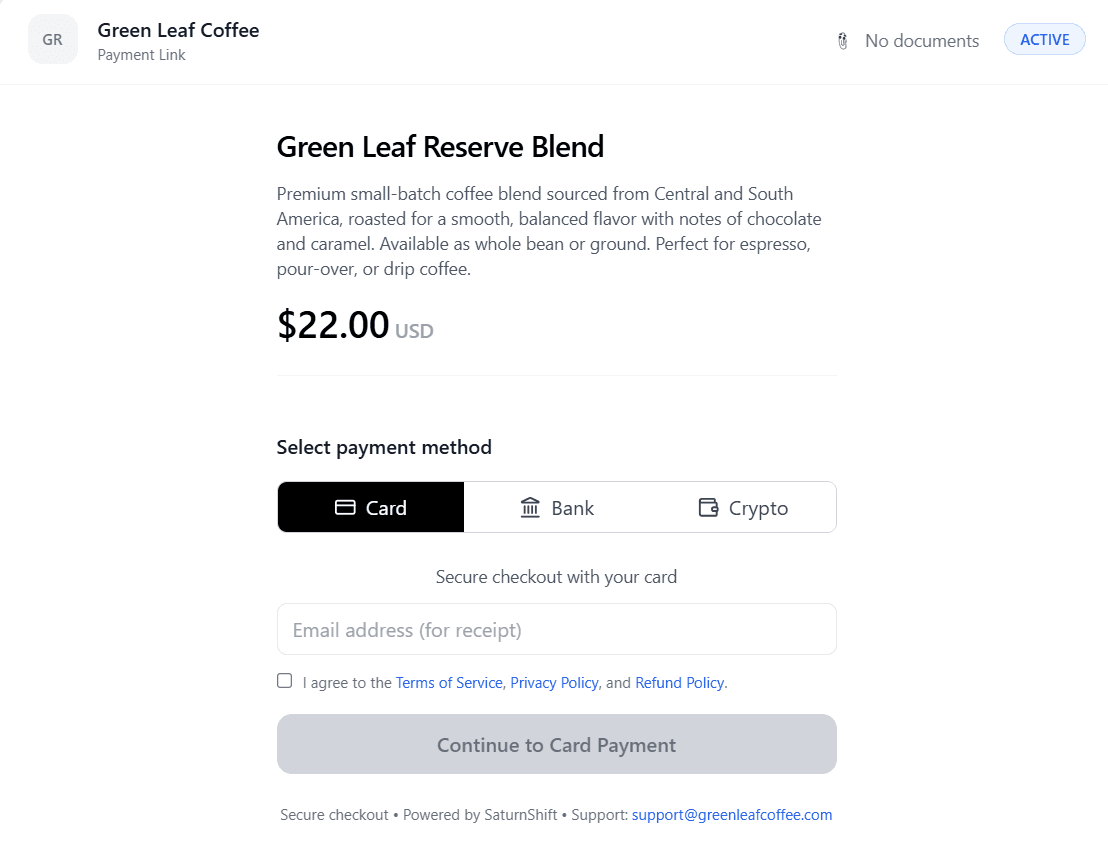 SaturnShift - Unified business payments