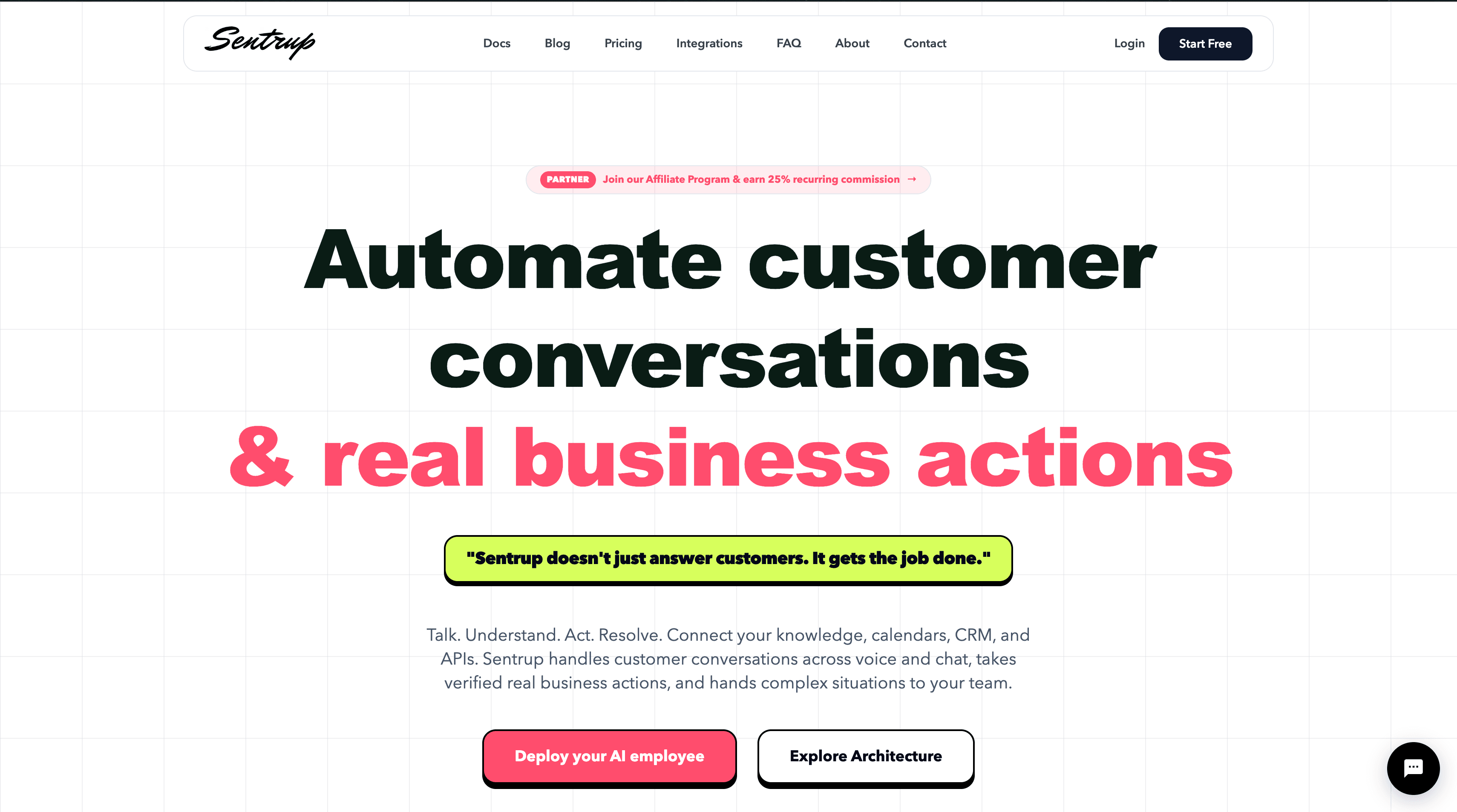 Sentrup - AI Customer Support Platform