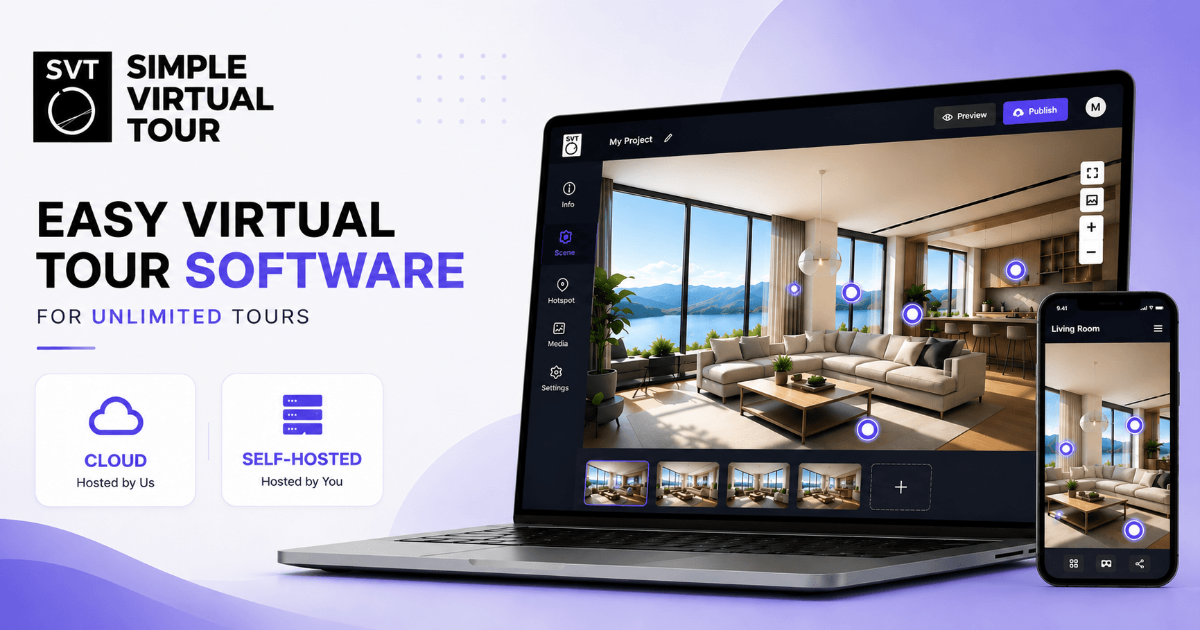 Simple Virtual Tour - Unlimited 360° Virtual Tours