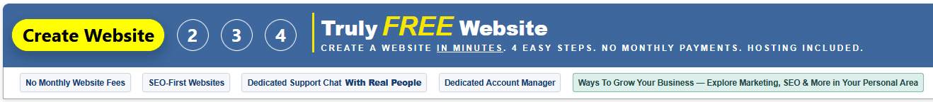 TrulyFreeWebsite - Free Site Builder + Hosting