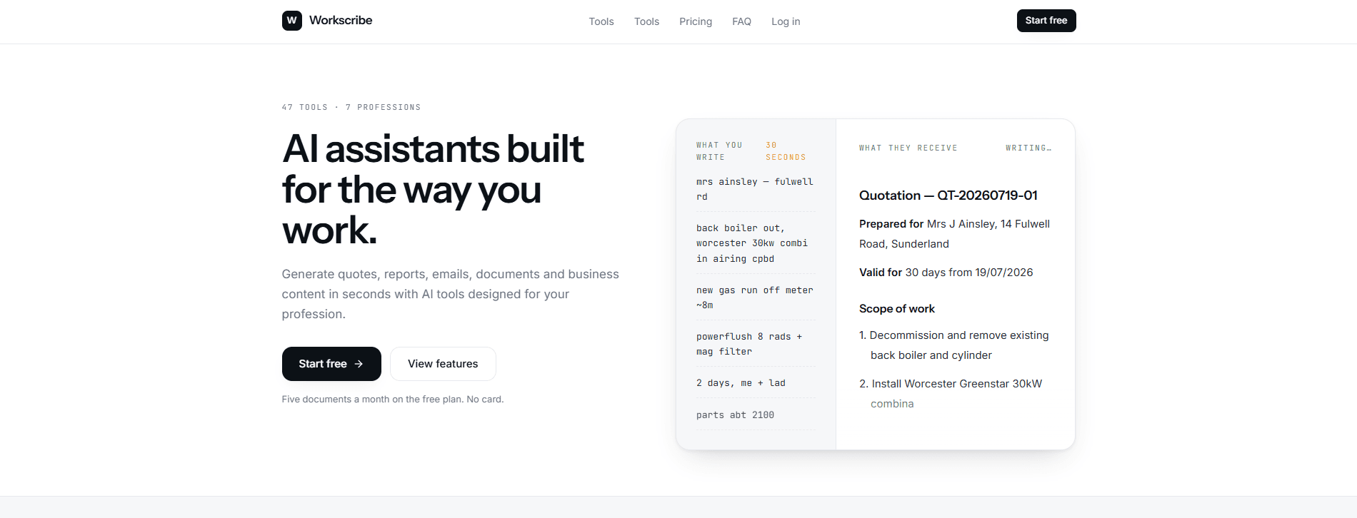 Workscribe AI - Make AI work for you
