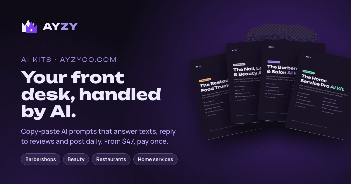 AyZy AI Kits - AI kits for local businesses