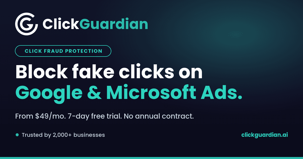 ClickGuardian - Stop paying for fake clicks