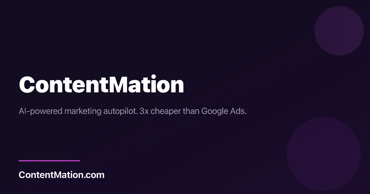 ContentMation - AI marketing autopilot
