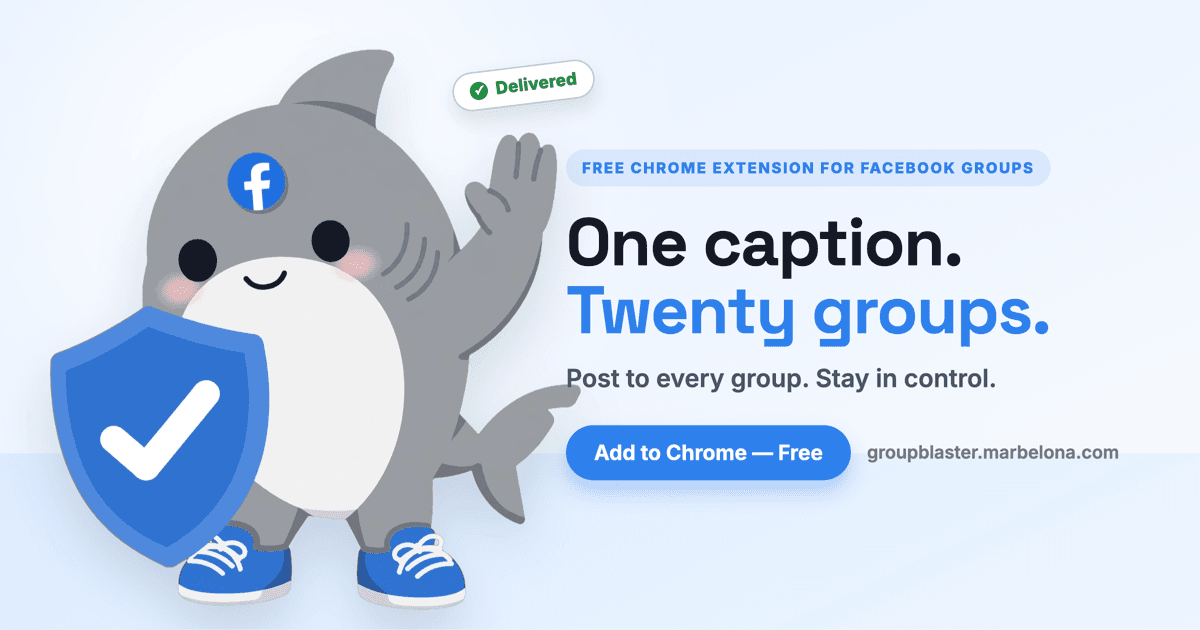 Facebook Groups Auto Poster - GroupBlaster - Auto post to every group.