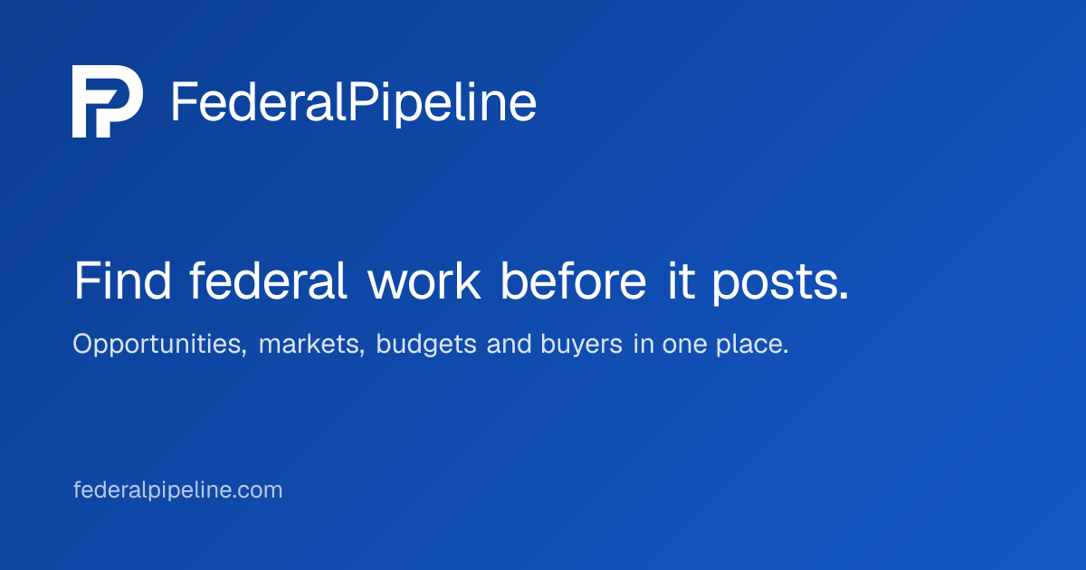 FederalPipeline - Find federal opportunities. Research buyers. Build your pipeline.