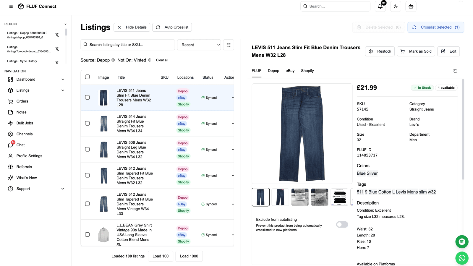 FLUF Connect - List once, sell everywhere