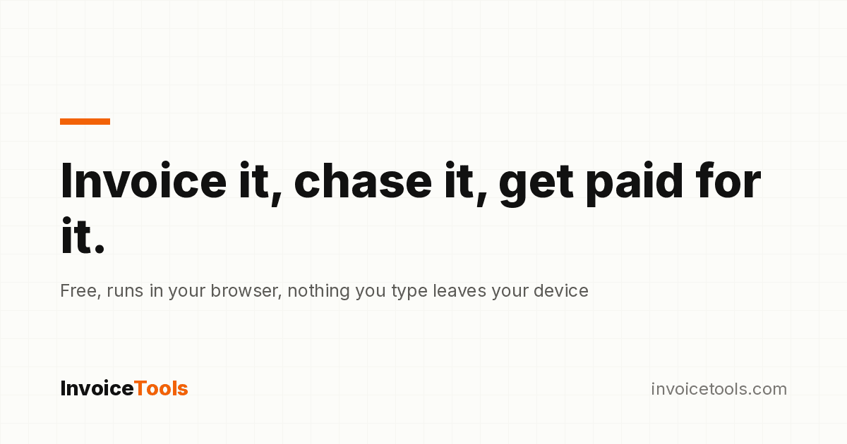 InvoiceTools - Create invoices, quotes, receipts and payment links without the usual setup