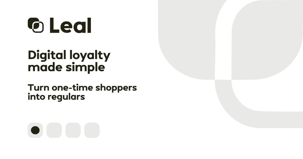Leal - Digital loyalty cards for small businesses in Apple and Google Wallet