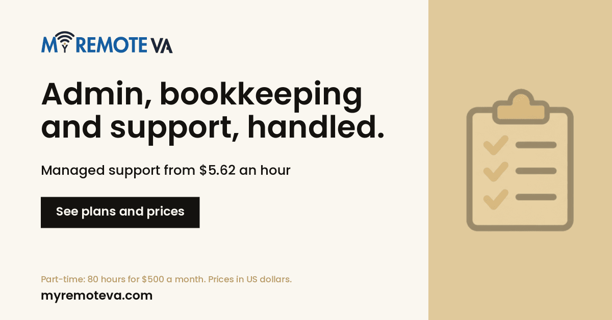 MyRemoteVA - Managed back-office team