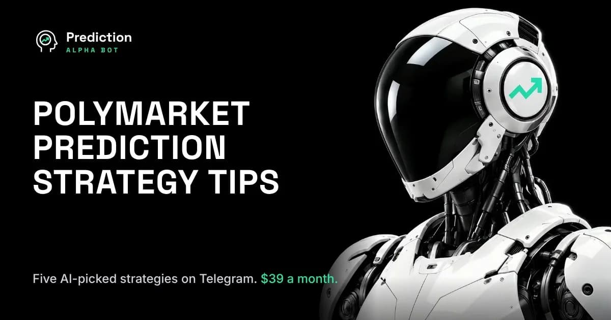Prediction Alpha Bot - Sends Polymarket betting tips to Telegram from five backtested AI strategies
