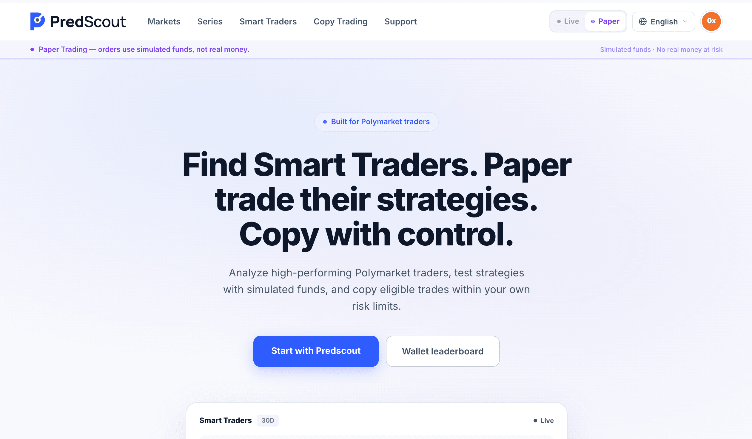 PredScout - Analyze Polymarket Traders, Test Strategies, and Automate Copy Trading