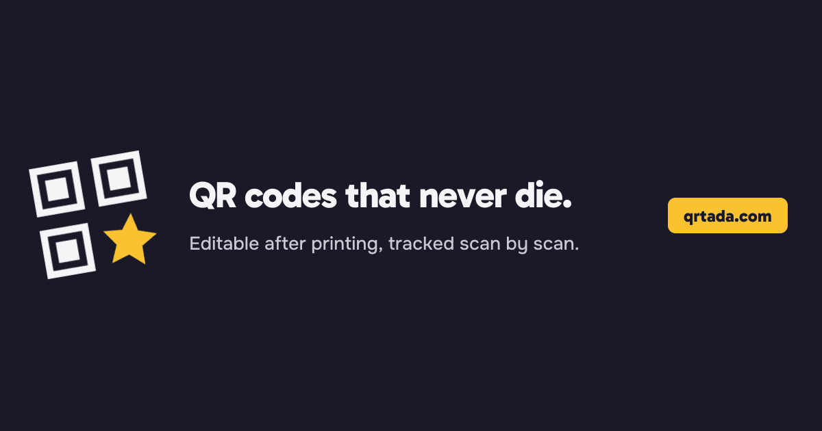 QRTada - QR codes that never die