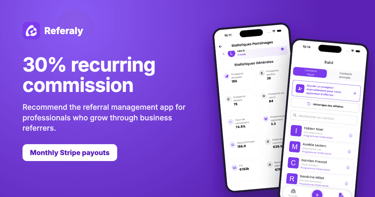 Referaly - Run your business referrers
