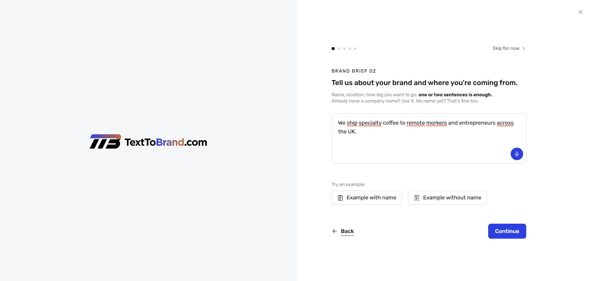TextToBrand - Your brand, website and content in one workspace