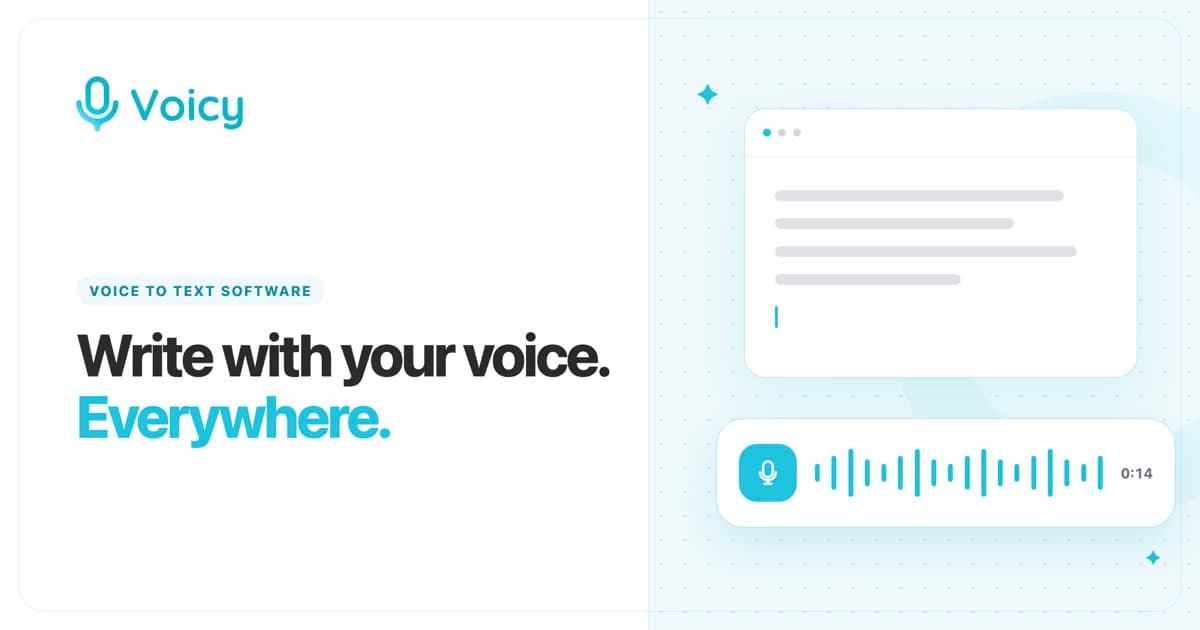 Voicy - Speech to Text App - Write with your voice.